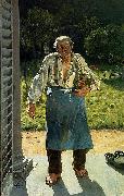 Emile Claus Old Gardener oil painting artist